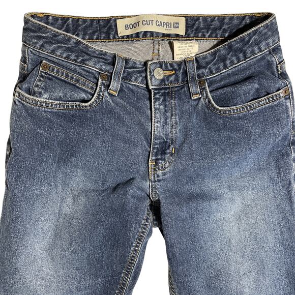 Vintage Gap Bootcut Capri Jeans Women's 4r 28x23 Mid Rise Medium Wash 90s Y2K - Picture 2 of 3